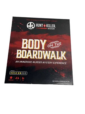 Hunt A Killer Body On The Boardwalk Board Game Crime Solving Fun.