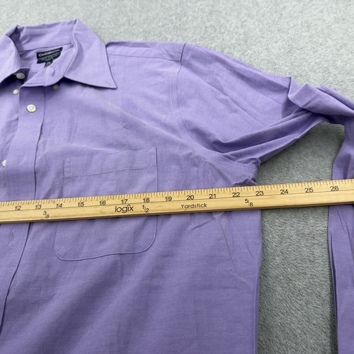Croft Barrow Shirt Mens 15 1/2 Purple Button Front Easter Bright Long Sleeve - Picture 7 of 10