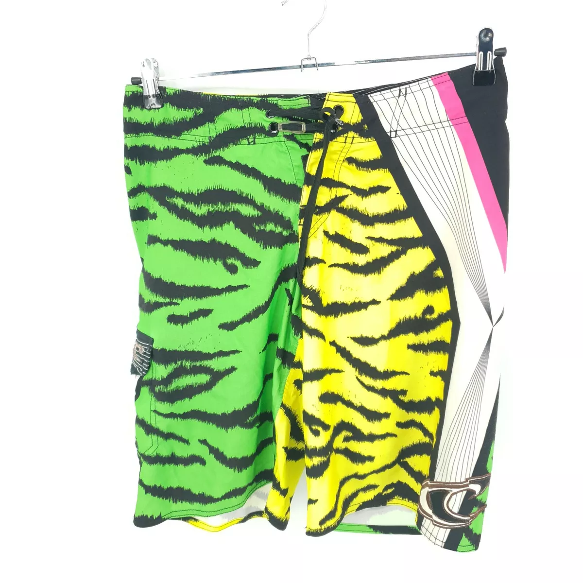 O Neill Board Shorts Mens 30 Board Surf Shorts Animal Print Side