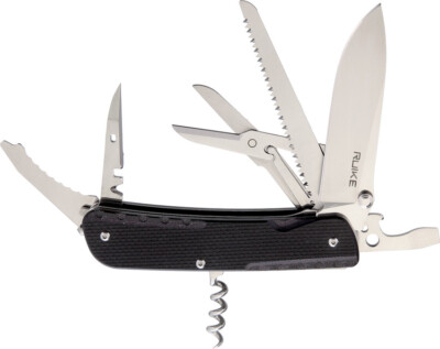 Ruike LD42 Black Screwdriver Glass Breaker Stainless Multifunctional Knife LD42B