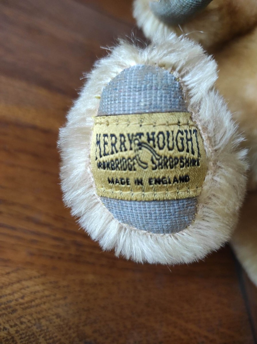 Ancien Ours En Peluche Anglais Merrythought - Mohair - Teddy Bear Vintage - Bon État
