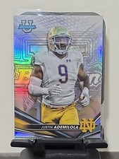 Justin Ademilola 2022 Bowman Best University Refractor #30 Notre Dame