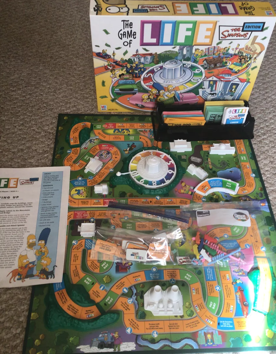 The Game Of Life - Simpsons Edition, Jogo de Tabuleiro Hasbro Usado  1404588