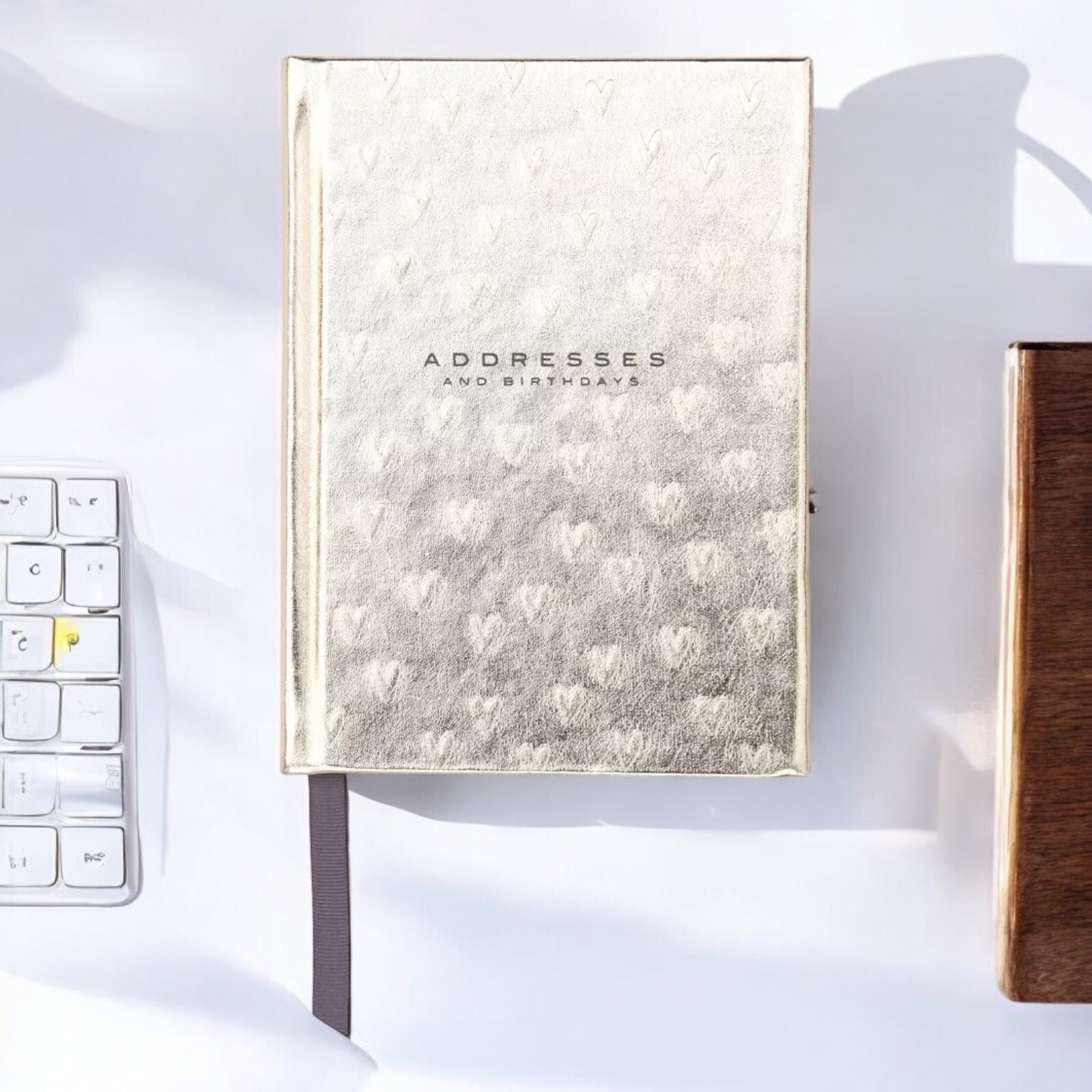 Caroline Gardner 'Gold Hearts' Address & Birthday Book - Gorgeous!