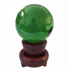 2pcs 60mm Green Crystal Ball Glass Ball Globe For House Decoration