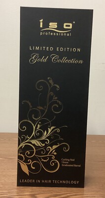 ISO Beauty Gold Collection Twister Curling Iron Wand - 19mm