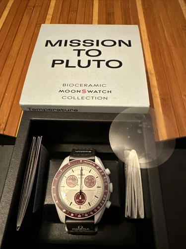 OMEGA x Swatch MoonSwatch Mission To PLUTO Watch - SO33M101 Brand New