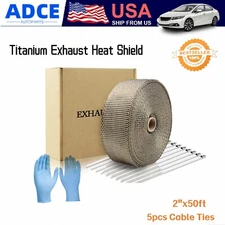 Heat Shield Insulation for Pipe 50' Roll Motorcycle Exhaust  Thermal Protection