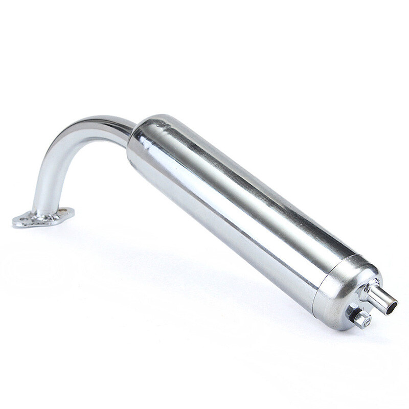 Chrome Muffler Exhaust Pipe 2Stroke Motorized Bicycle Bike 60cc 66cc 80cc*PN eBay