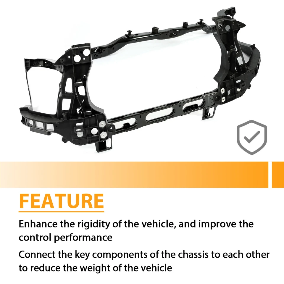 Front Radiator Support W/LH & RH Headlight Bracket For Dodge Ram 2500 3500 10-12 — 第 3/4 张图片