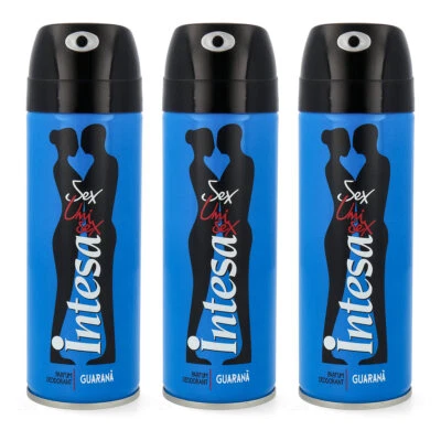 intesa unisex GUARANA deodorant 3x 125ml fruchtig exotisches deo