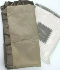 Croscill BERNINI Euro Pillow Sham 26 x 26 Chocolate Brown Velvet Flange