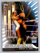 2021 Topps WWE Women's Division #64 Mandy Rose def. Sonya Deville