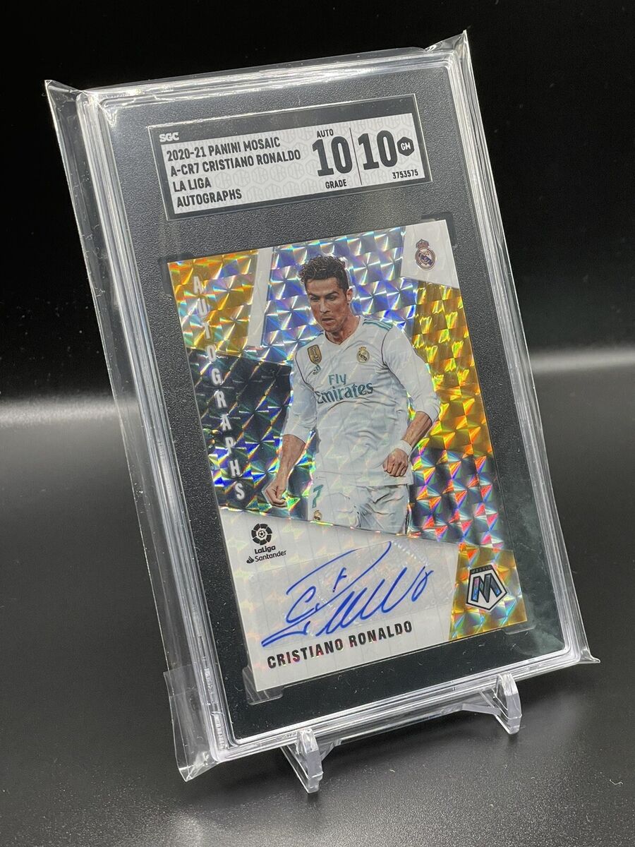 2020 Mosaic Cristiano Ronaldo La Liga Autographs SGC 10 10 A 2020 Mosaic Cristiano Ronaldo La Liga Autographs SGC 10 10 A