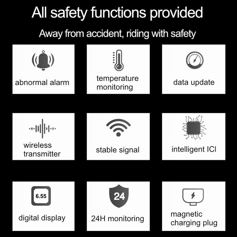 Motorcycle Tire Pressure Monitor Mountain Bike Tire Pressure O7K2 eBay