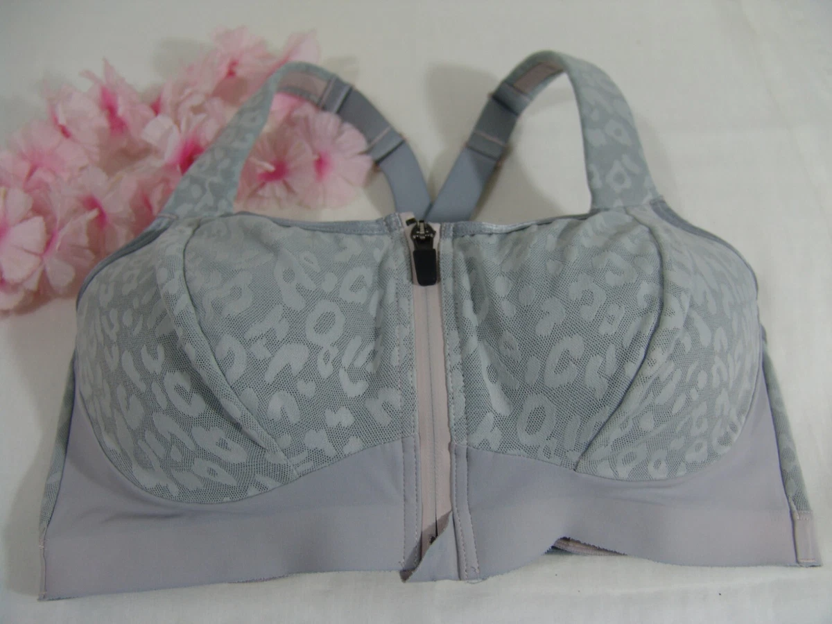 Victoria's Secret Sport Bra 36dd Incredible Knockout Ultra Max gray leopard