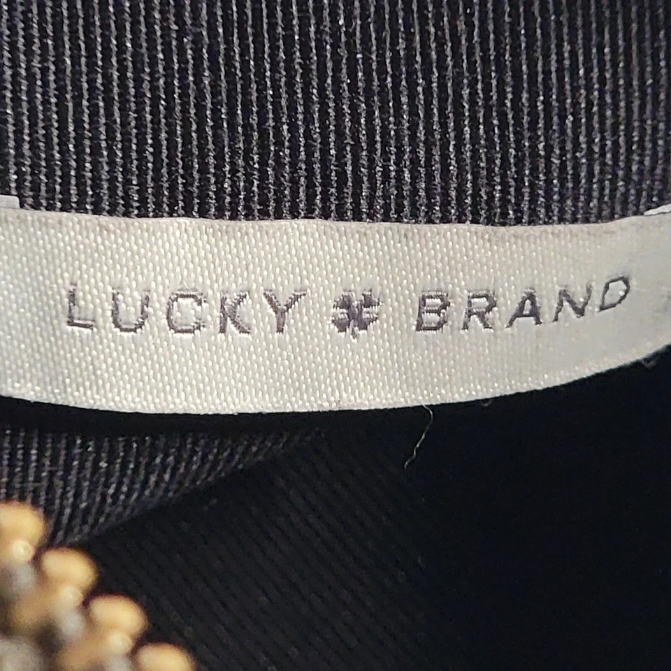 LUCKY BRAND Purse Crossbody Gold Chain Army Green Gray Handbag Zipper Bag Wallet - Image 3 of 4