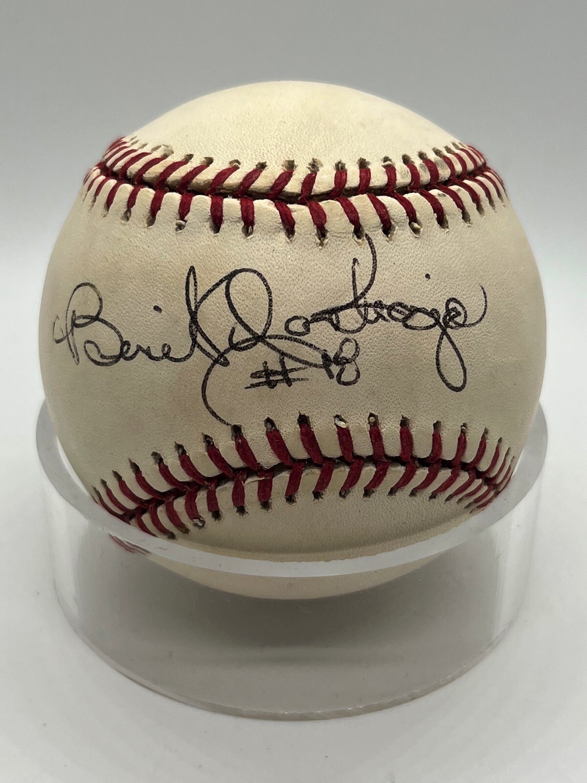 Benito Santiago Padres Marlins Giants Signed Autograph OMLB Baseball PSA DNA *97 view 1