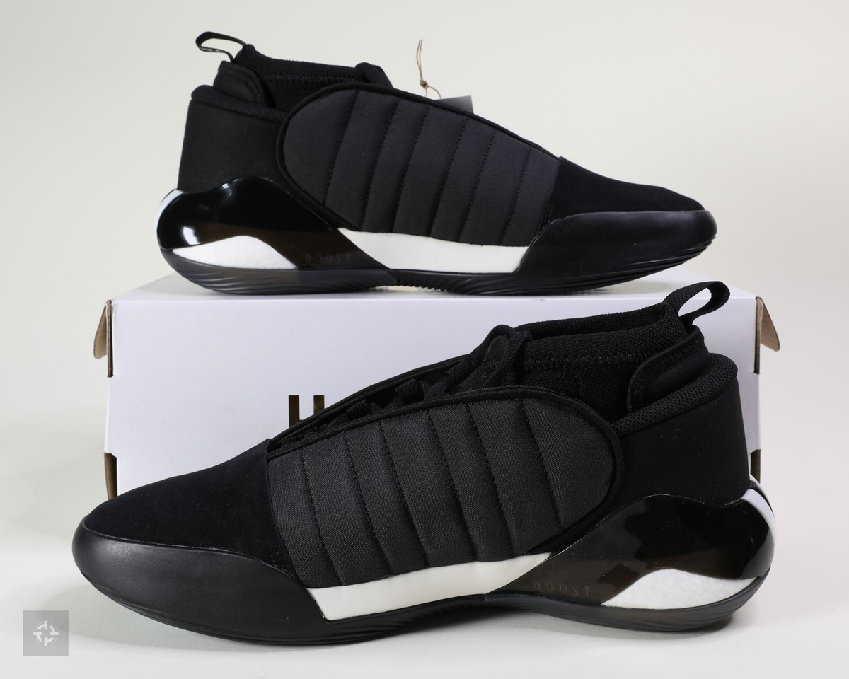 Adidas Harden Volume 7 Core Black White Athletic Shoes Mens Adidas Harden Volume 7 Core Black White Athletic Shoes Mens
