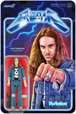 Metallica CLIFF BURTON Action Figure Super7 BLUE FIRST EDITION Reaction Supe