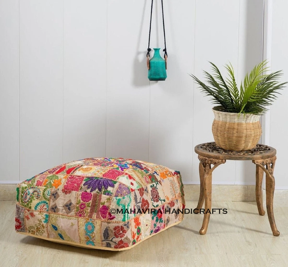 vintage floor cushion　グリーンベージュ Vintage/Retro Decorative Floor Cushions for sale | eBay
