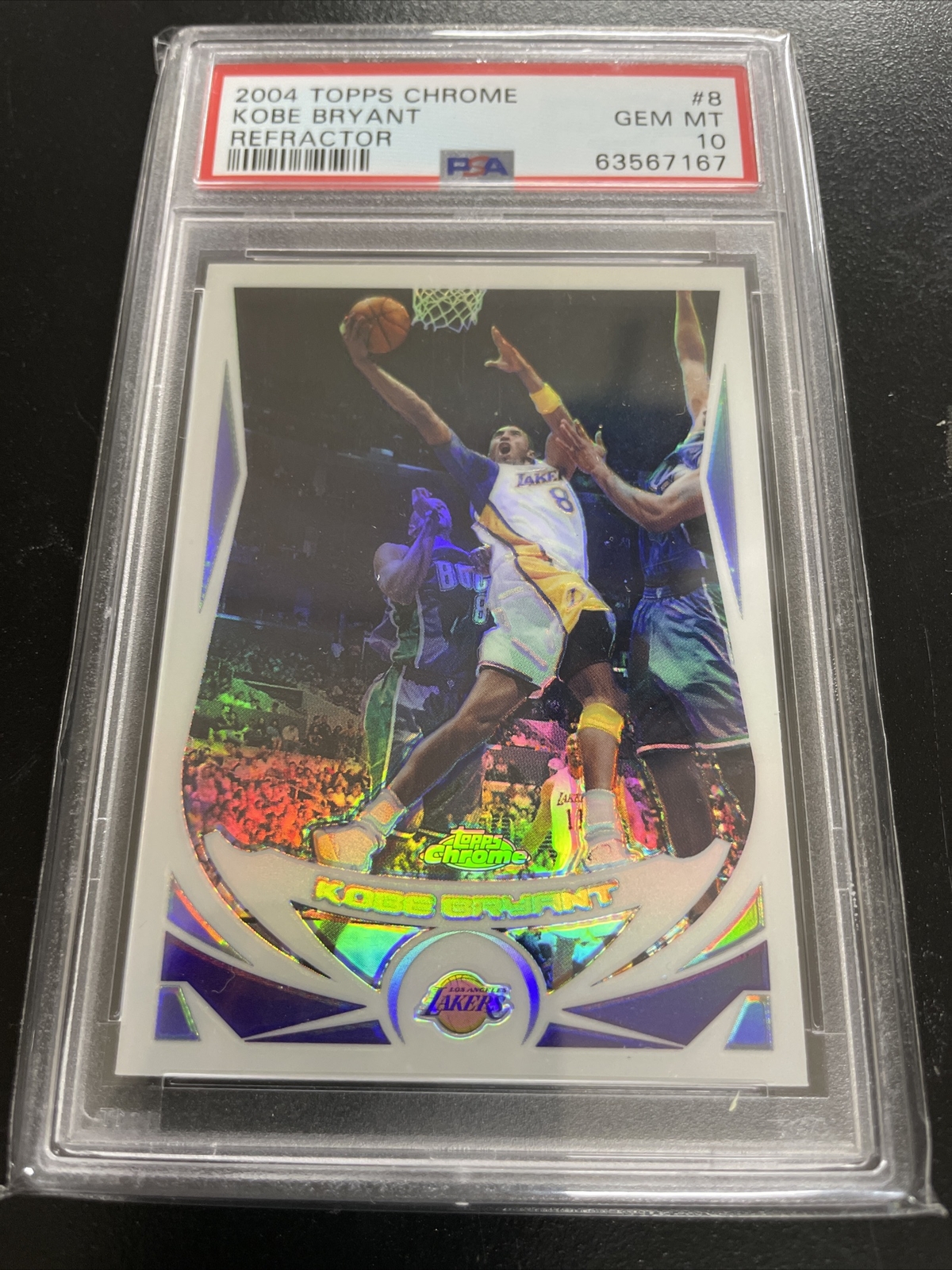 2004 topps chrome kobe bryant refractor 🔥🔥psa 10 GEM MT🔥🔥