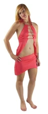 ESPIRAL Club Wear Dress 472 - Small - Salmon Pink