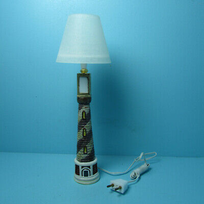 Dollhouse Miniature 12v Electric Lighthouse Floor Lamp T8671 Dollhouse Miniature 12v Electric, Lighthouse Floor Lamp