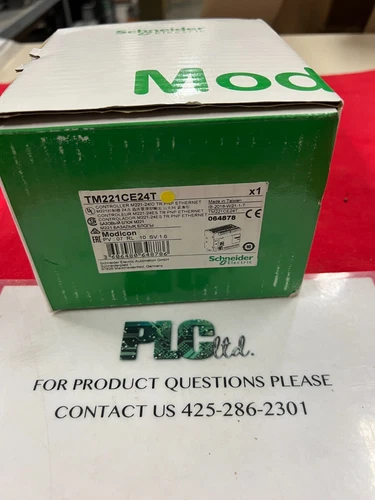 Schneider Electric Modicon M221 Tm221Ce24R Plc Ethernet Schneider Electric TM221CE24T Modicon Controller M221-24IO Relay Ethernet Module