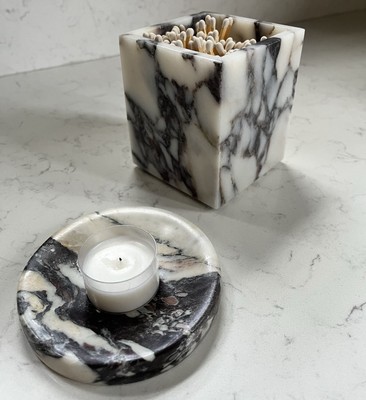 Calacatta Viola Marble Dishes