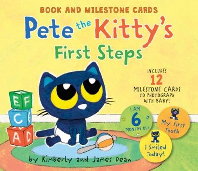 Pete the Kitty's First Steps : Book and Milestone Cards Board Boo