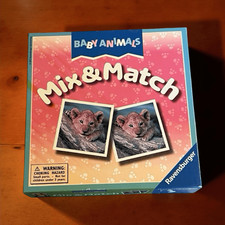 Ravensburger Baby Animal Mix Match Card Game Memory COMPLETE