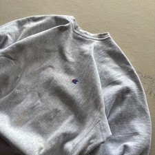 Vintage 90s Distressed Champion Reverse Weave Crewneck