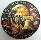 1776-2026 America 250 Anniversary - American Silver Eagle 1oz .999 Silver Coin