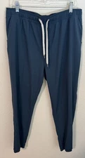 Vuori Jogger Men XL (34x30) Kore Elastic Waist Stretch Lined Liner Navy Blue