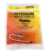 Peterson Piranha Oblong Amber LED Clearance Side Marker Trailer Use Part ID 169A
