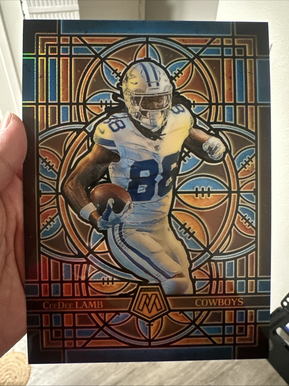 2025 Panini Mosaic CeeDee Lamb Oversized Jumbo Stained Glass Dallas Cowboys #9