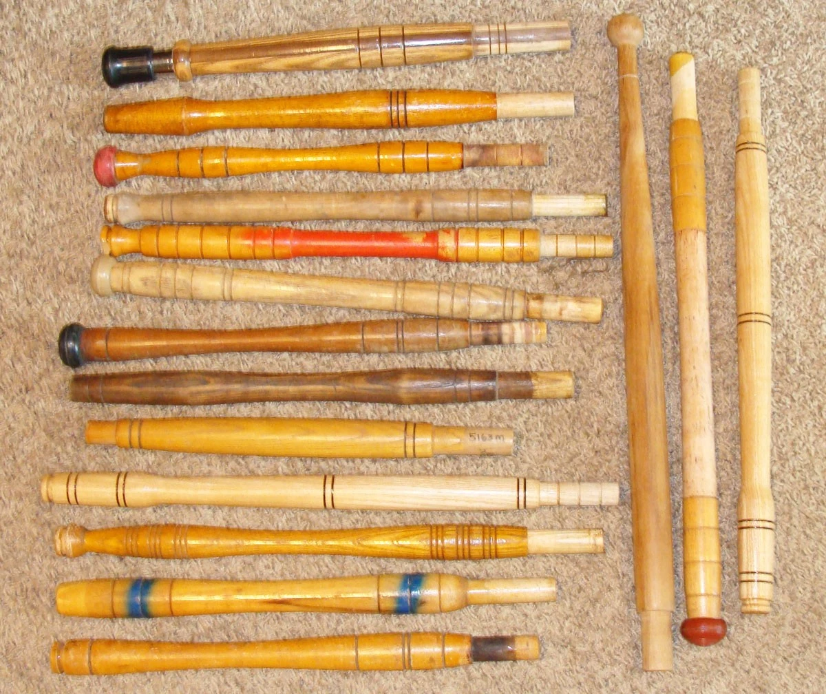16 asas antiguas vintage de madera para surf y barco caña de pescar - fabricantes desconocidos