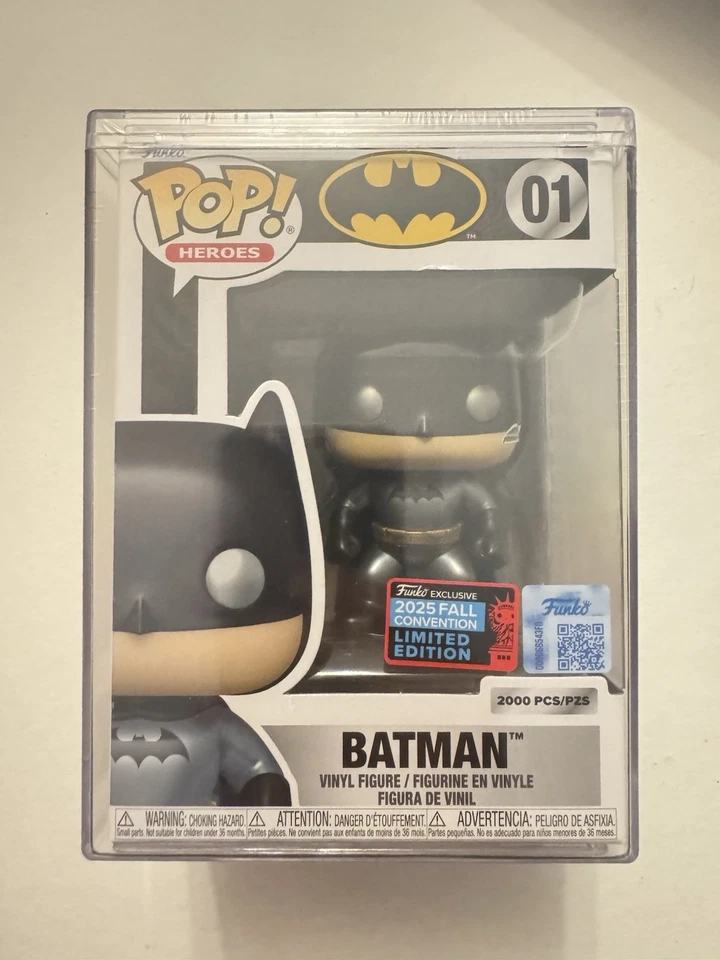 Metallic Batman #01 Funko Pop! DC Mystery Box 2025 NYCC Shared Sticker LE 2000 - Image 2 of 4