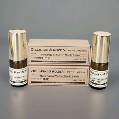 Zielinski & Rozen Black Pepper, Vetiver, Neroli, Amber  2x 10 ml Parfum Spray