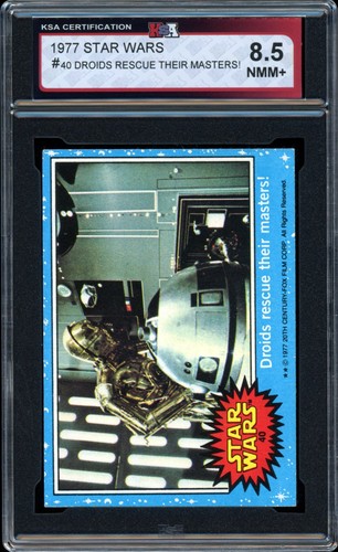 1977 Topps Star Wars #40 Droids rescue their masters! — KSA 8.5