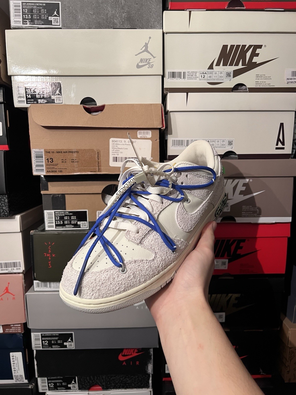 OFF WHITE X NIKE Nike Dunk Low X Off White Lotto 32 UK11 US12 ✅ *NUOVISSIME*