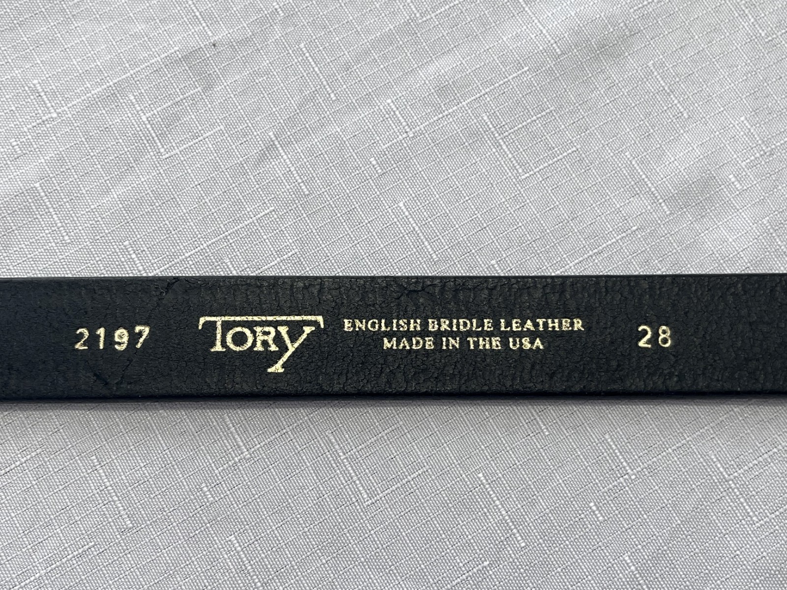 Tory English Bridle Leather Belt Women 28 Black Snaffle Bit Equestrian Horse USA thumbnail 5