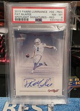 2019 Panini Luminance Spotlight Signatures Red /10 Pat McAfee #SS-PMA