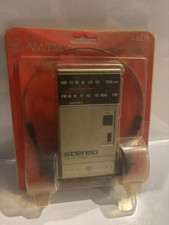 SEALED VINTAGE GENERAL ELECTRIC 7-1600 AM/FM STEREO RADIO W/ HEADPHONES