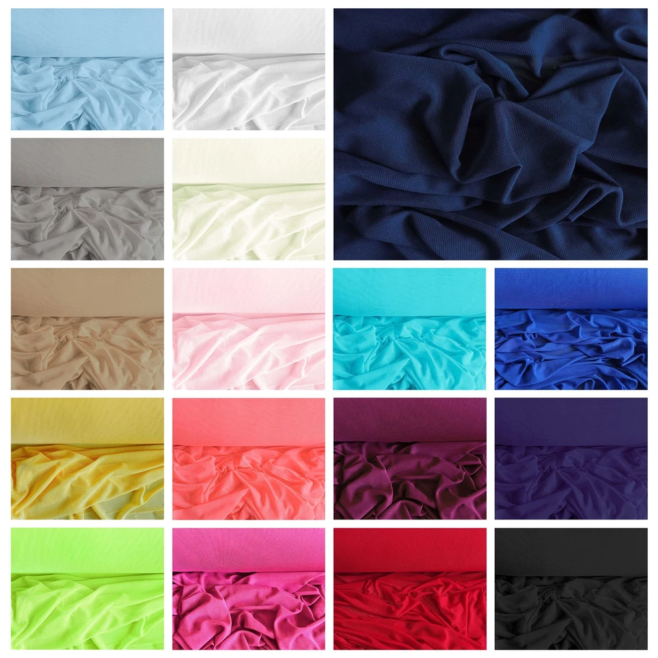 MADDMA Tüll Softtüll elastischer Feintüll Meterware Dessoustüll Kleidertüll 17 Farben (