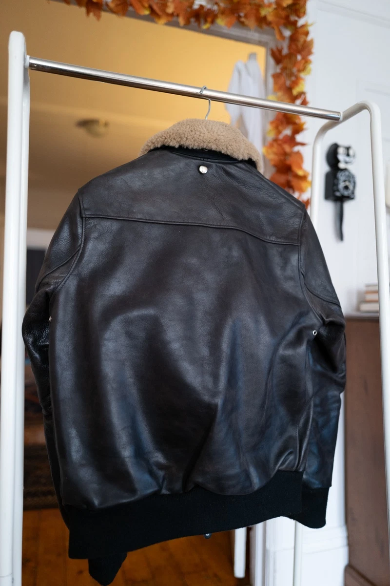 Chaqueta de cuero Schott X 3Sixteen A-2 - talla pequeña