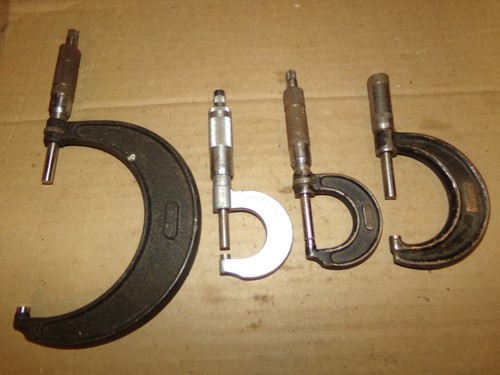 4 Vintage Micrometers J.T. Slocomb Co. 1-2 , Central Tool 3-4 & 0-1, General 0-1 - Picture 2 of 2