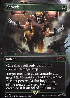 Secret Lair Drop Series #1738 Berserk (1738) Damaged Creased Corner