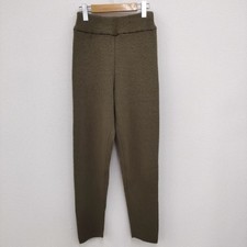 ISSEY MIYAKE 80s Knit Pants Size M Olive Wool Acrylic Nylon LE22409